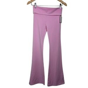 Victoria's Secret PINK x LoveShackFancy Rhinestone Flare Yoga Pants Pink XS NEW